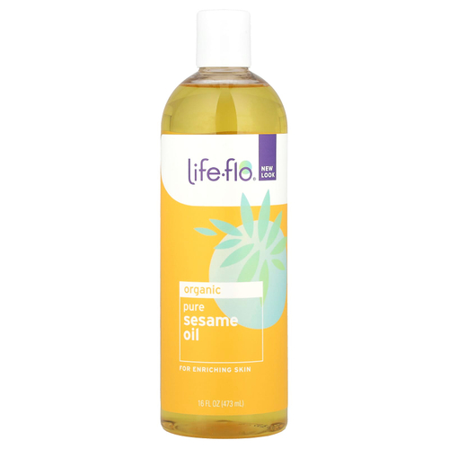 Life-flo, органическое чистое кунжутное масло, 473 мл (16 жидк. унций)