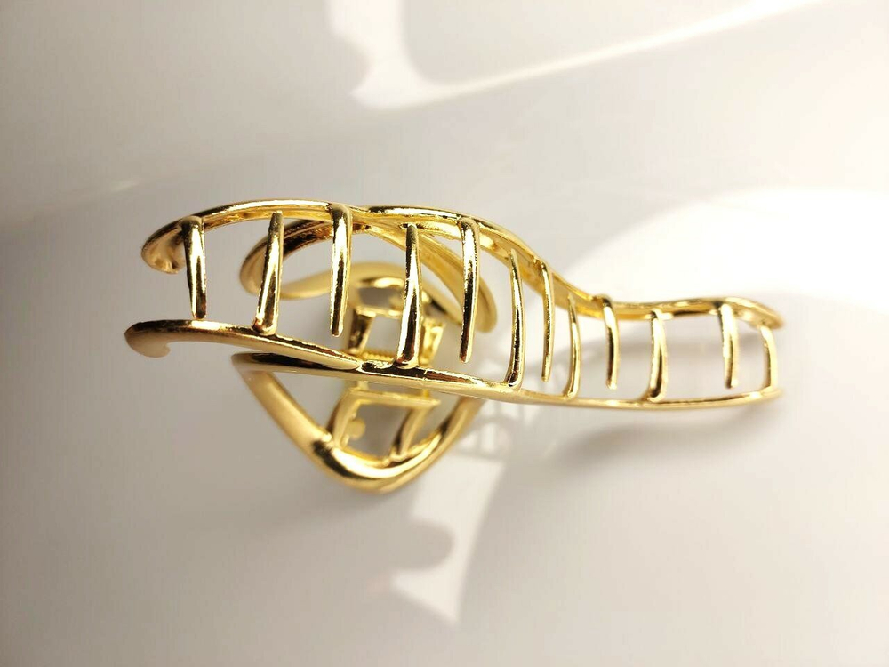 Заколка-краб "Петля". Усиленная. Цвет "Золото"