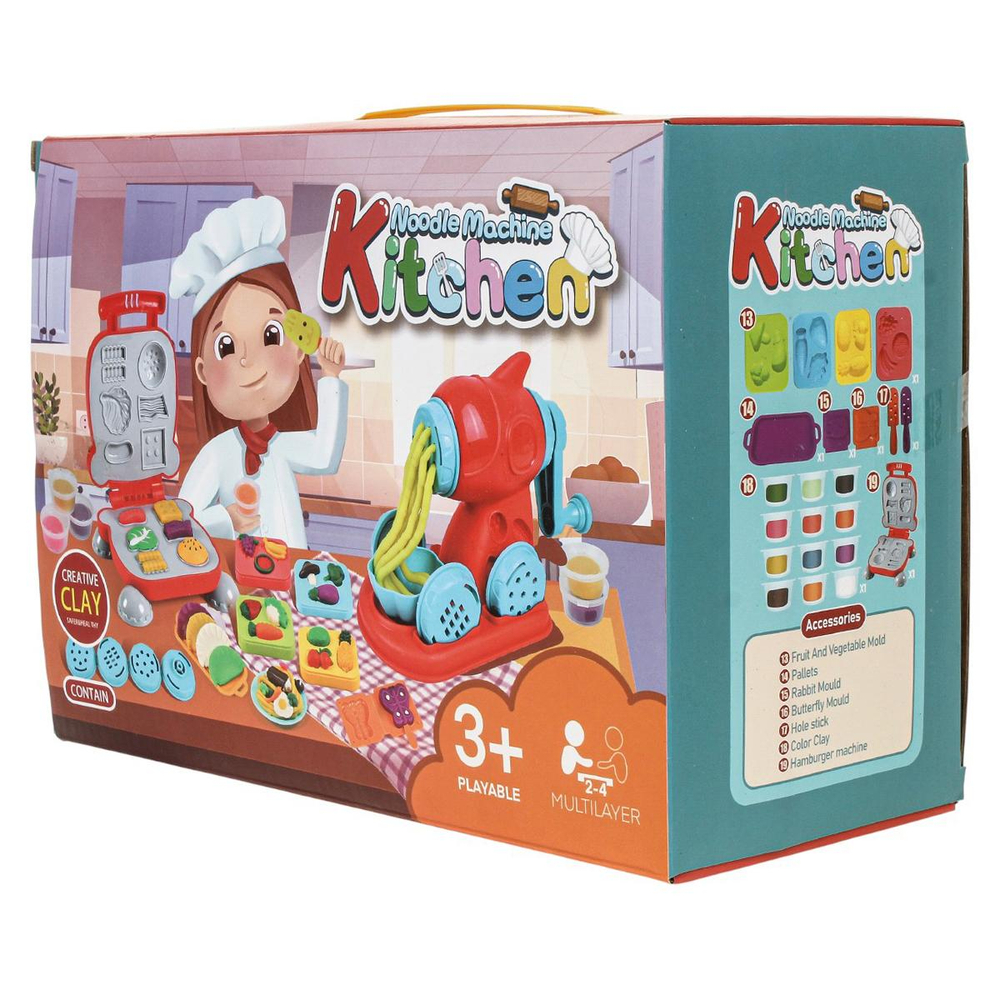 Игровой набор для лепки (26 предметов + 12 пластилина) LC68-7B