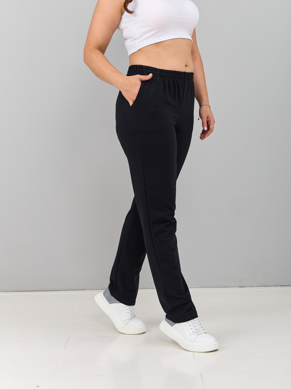 Костюм с брюками КБ-184/черныйбордо-листья