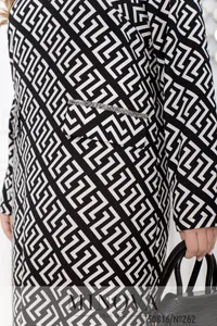 Платье 262-черно-белый Minova