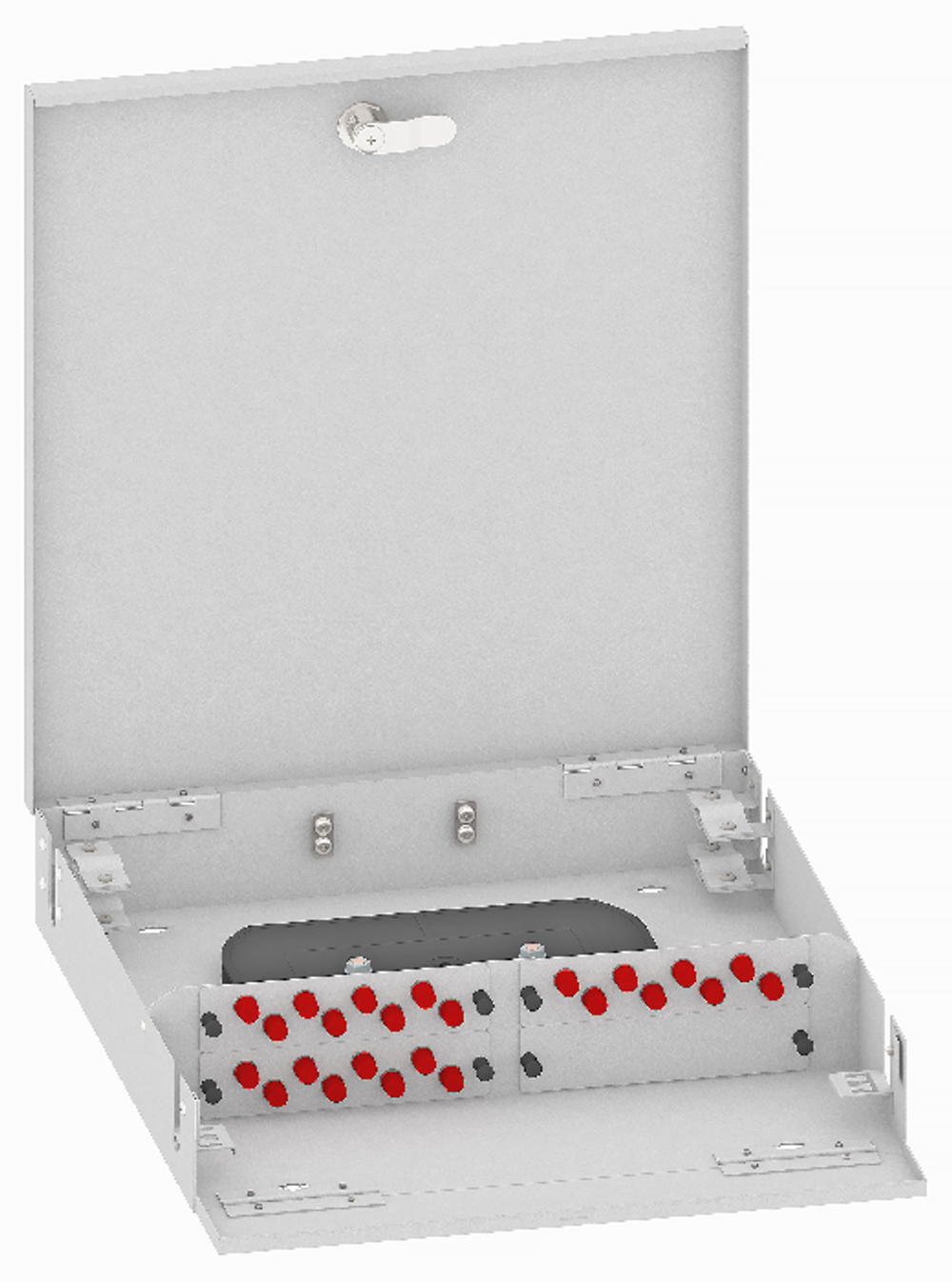 Кросс оптический настенный  TopLAN КРН-Top-24FC/U-OS2-GY