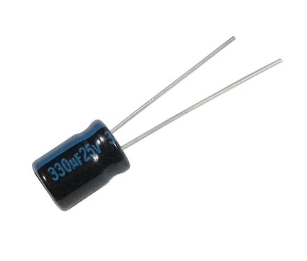 Конденсатор электролитический 25 В 330 мкФ "Jamicon" 8x11м 105 град.