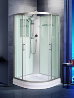 Душевая кабина WeltWasser  WW500 WERRA 1001 100х100 см,  прозрачное стекло, поддон низкий