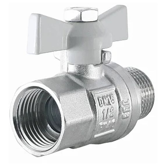 Кран шаровый STI 1/2 Н/В бабочка полнопроходной 15 купить в Москве и Московской области по низкой цене с доставкой по России — (1) Кран шаровый STI 1/2 Н/В бабочка полнопроходной 15 — (1)