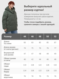 Куртка зимняя женская с капюшоном модная цвета хаки 7651Kh