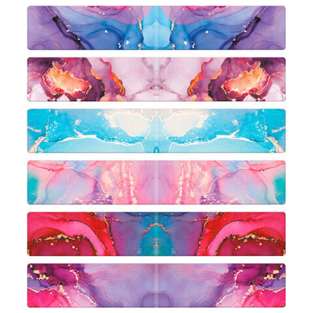 Закладки для книг МАГНИТНЫЕ, "АССОРТИ 5 ДИЗАЙНОВ ABSTRACTION", 6 штук, 60x20 мм, FUNSTER (ФАНСТЕР), 116653