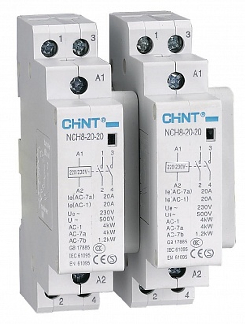 CHINT Контактор модульный NCH8-63/20 63A 2НО AC220/230В 50Гц (R)