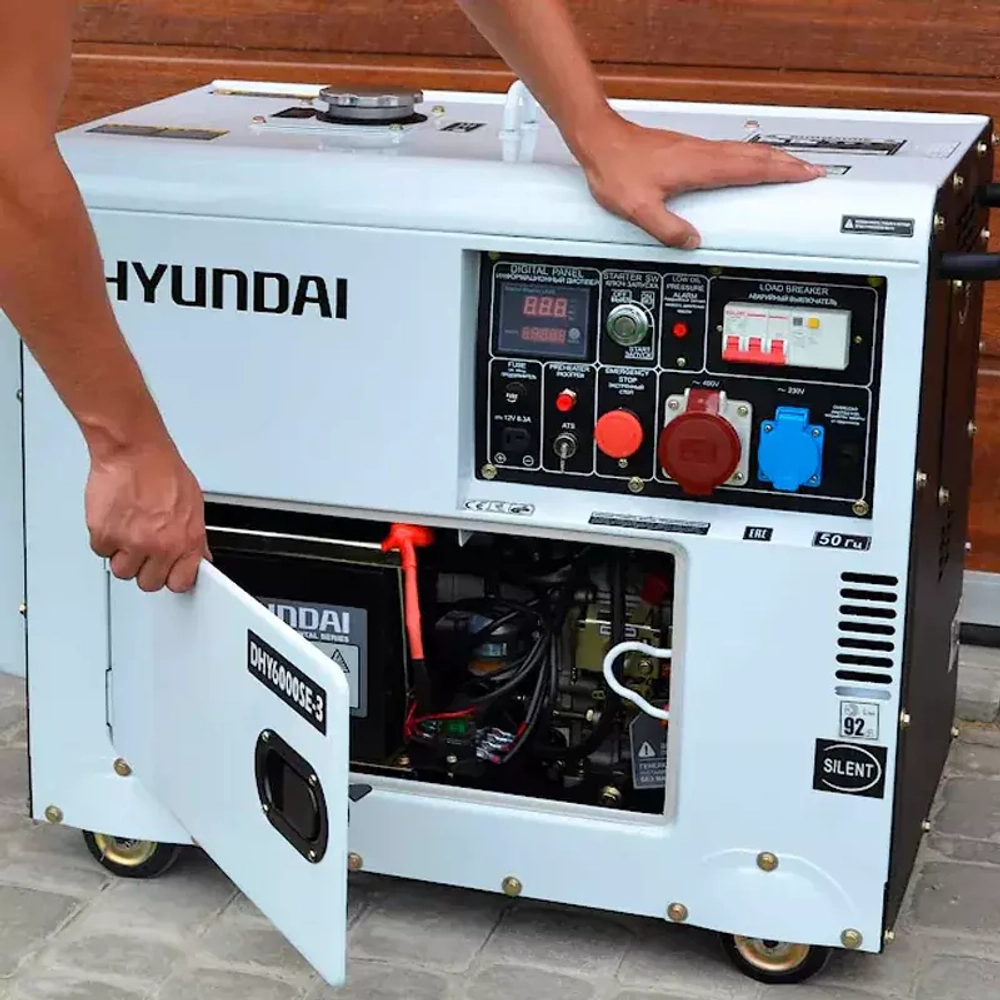 Дизельный генератор HYUNDAI DHY 6000SE-3