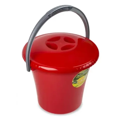 Ведро Либерти 14л с крышкой красное С605ККРА (комплект 11 шт)
