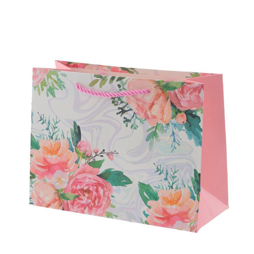 GAEM Пакет подарочный S (бумага 210г/м2, блок микс 12шт), L24 W10 H18 см, 4в.