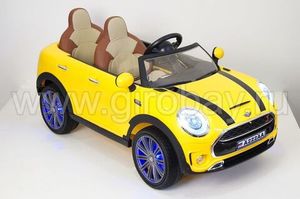 Детский электромобиль River Toys MiniCooper A222AA желтый