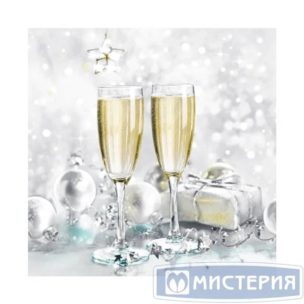 Салфетки бумажные 33*33 Home Collection Classic Брызги шампанского, 3 сл., 20л