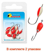 Мормышка фосфорная №06, крючок №12 (2 упакпо 10 шт) 0,08g