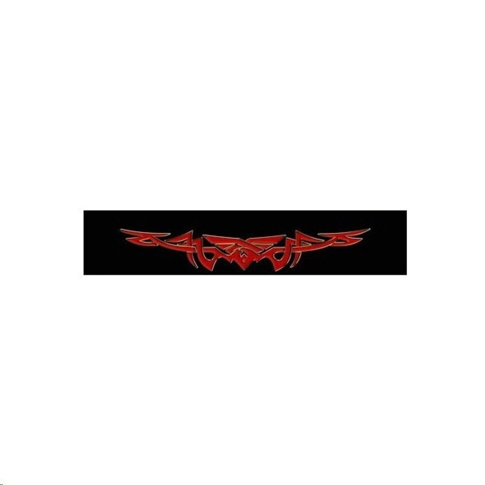 Наклейка лоб. стекла /2110-12/ ТАТУ-3 (270х1350) чер./красный (A-STICKER)