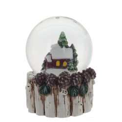 GAEM Фигурка декор в стекл шаре "Домик", D 4.5 см, L4,5 W4,5 H6 см, 3в.
