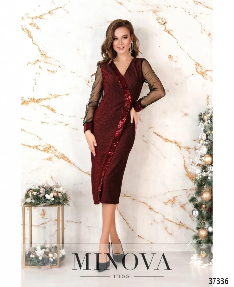 Платье 2155-красный Minova