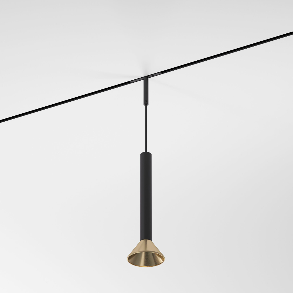 Mini Magnetic Трековый светильник 3W 3000K черный/латунь 85164/01