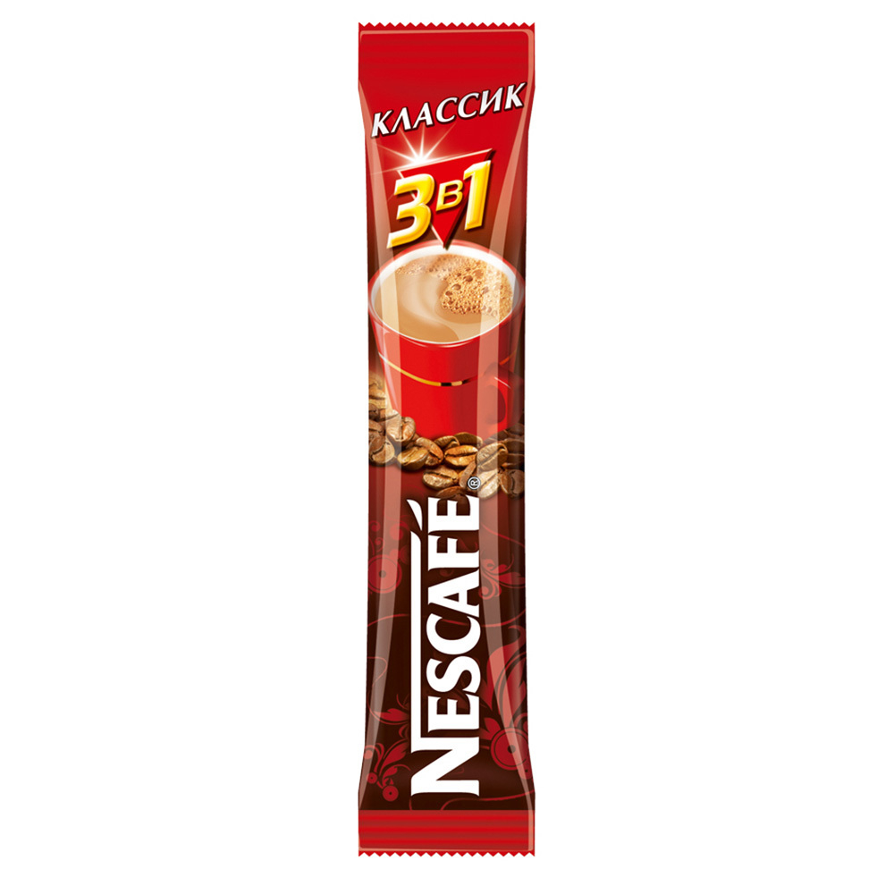 НЕСКАФЕ Кофе саше 3 в 1 Классик 14,5 г