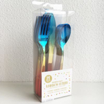 Столовые приборы из пластика «Радуга», 24 шт