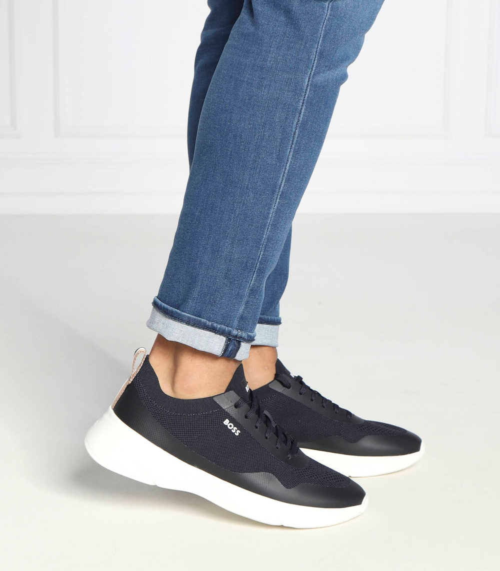 кроссовки dean_runn_kn BOSS BLACK - темно-синий(50480810)