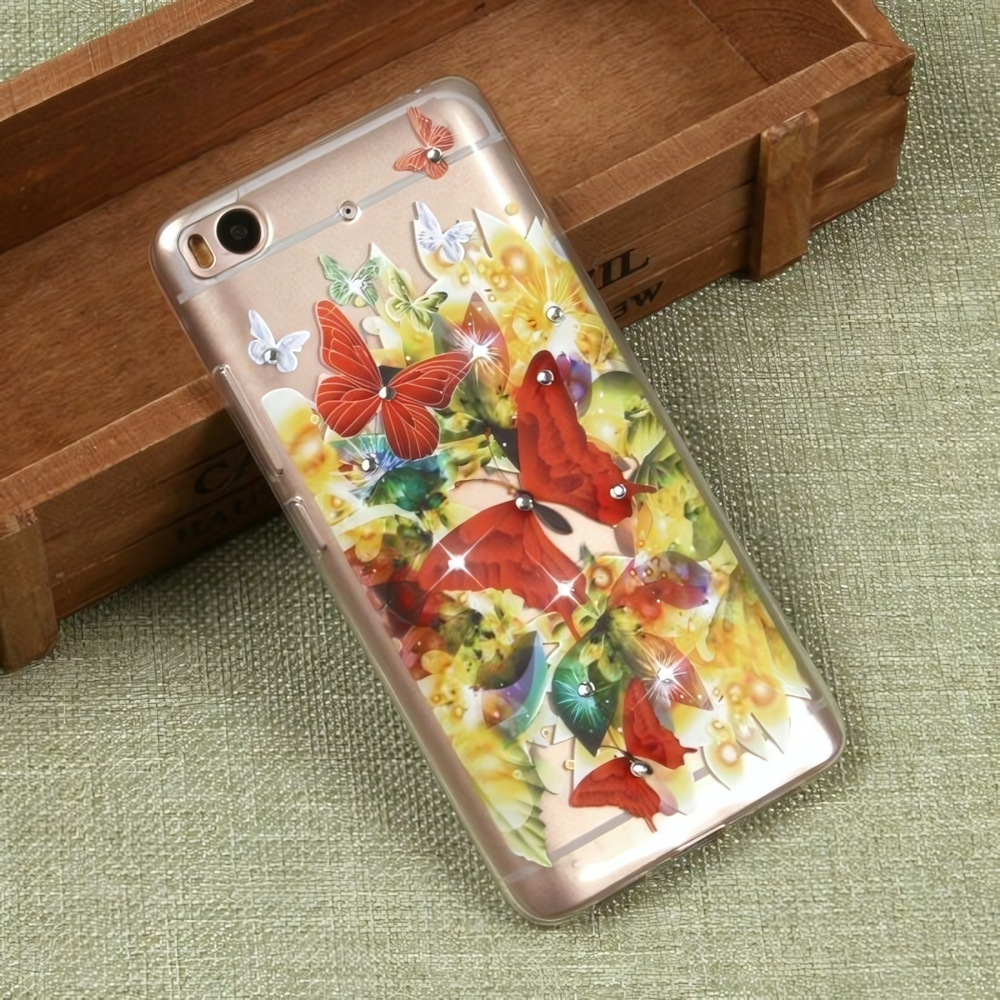 Силиконовый чехол с цветами для Xiaomi Mi5S, 009619