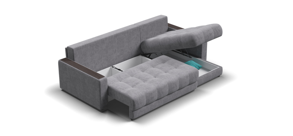 Угловой диван Босс Классик Велюр Роял агат