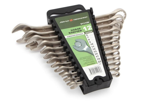 Набор ключей комб. 12 предм. /рожк.-накидн./ (Дело Техники)