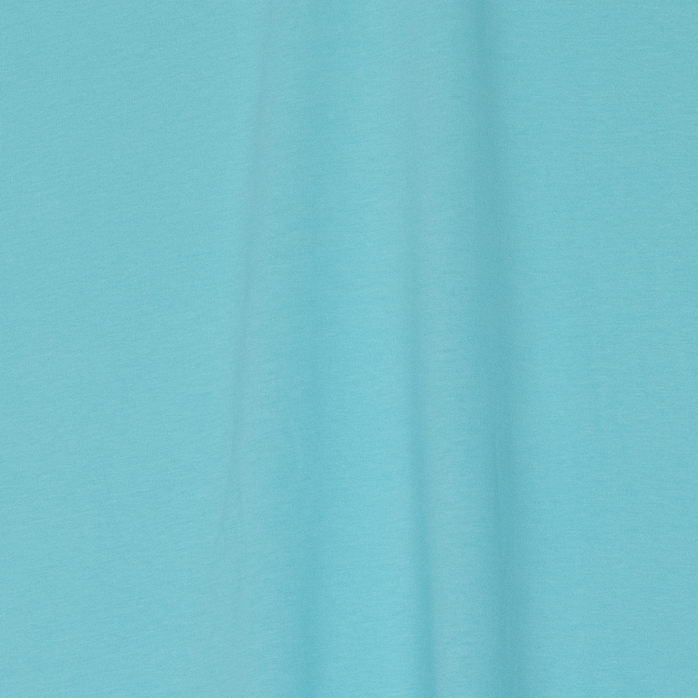 Тонкий хлопковый трикотаж голубого цвета (133 г/м2)