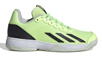 Детские теннисные кроссовки Adidas Courtflash - green spark/aurora black/lucid lemon - Green