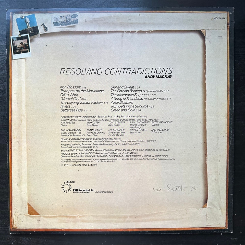 Andy Mackay - Resolving Contradictions (Англия 1978г.)