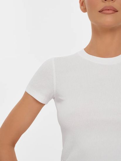 Футболка женская укороченная, кроп-топ Guahoo G31-3301TS, белый