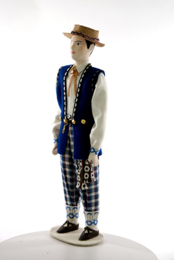 Кукла фарфоровая коллекционная Литовец