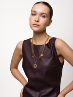 Колье "Sun mix chains" Gold