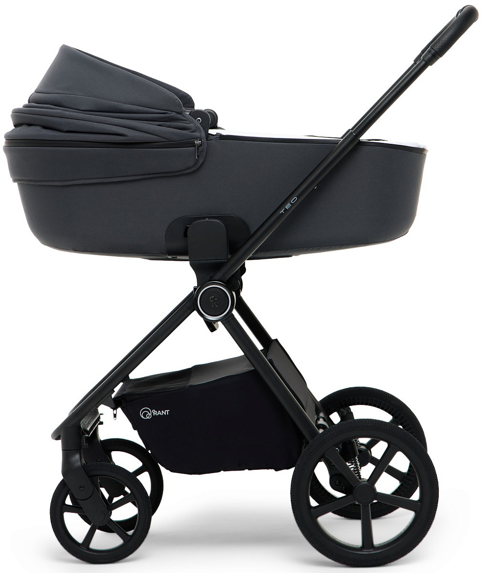 Детская коляска Rant Teo Soft 3 в 1 с автокреслом Aster Zero Graphite Graphite