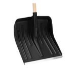 Лопата для уборки снега пластиковая 420 х 425 х 1550 мм деревянный черенок Россия Сибртех 61580