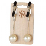 Зажимы с бусинками