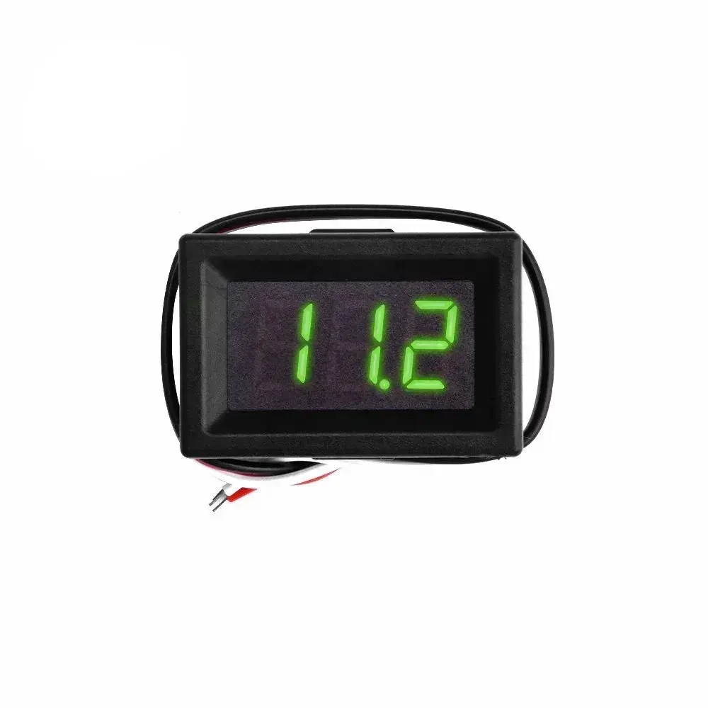 ВОЛЬТМЕТР Цифровой ЗЕЛЕНЫЙ 0,56 дюйма 0-30V, трехпроводной с ремом, тестер Цифровой