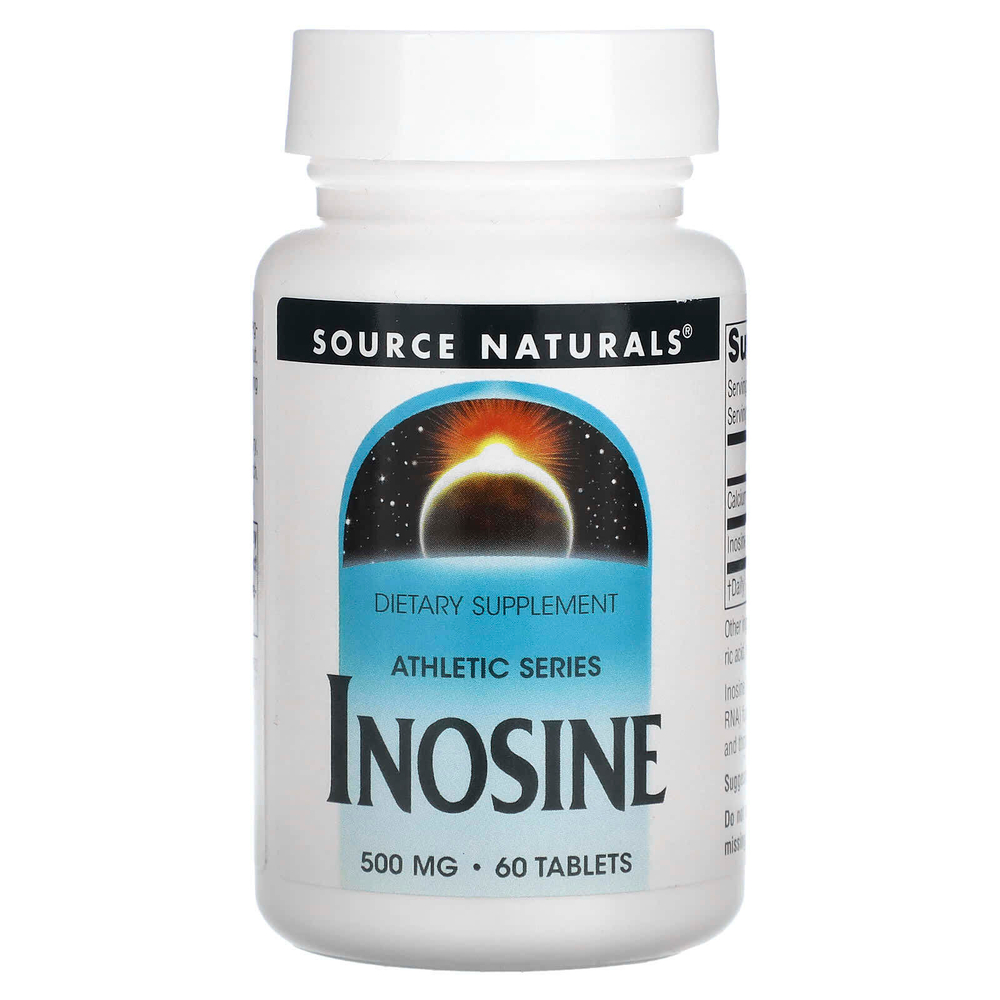 Source Naturals, Athletic Series, инозин, 500 мг, 60 таблеток