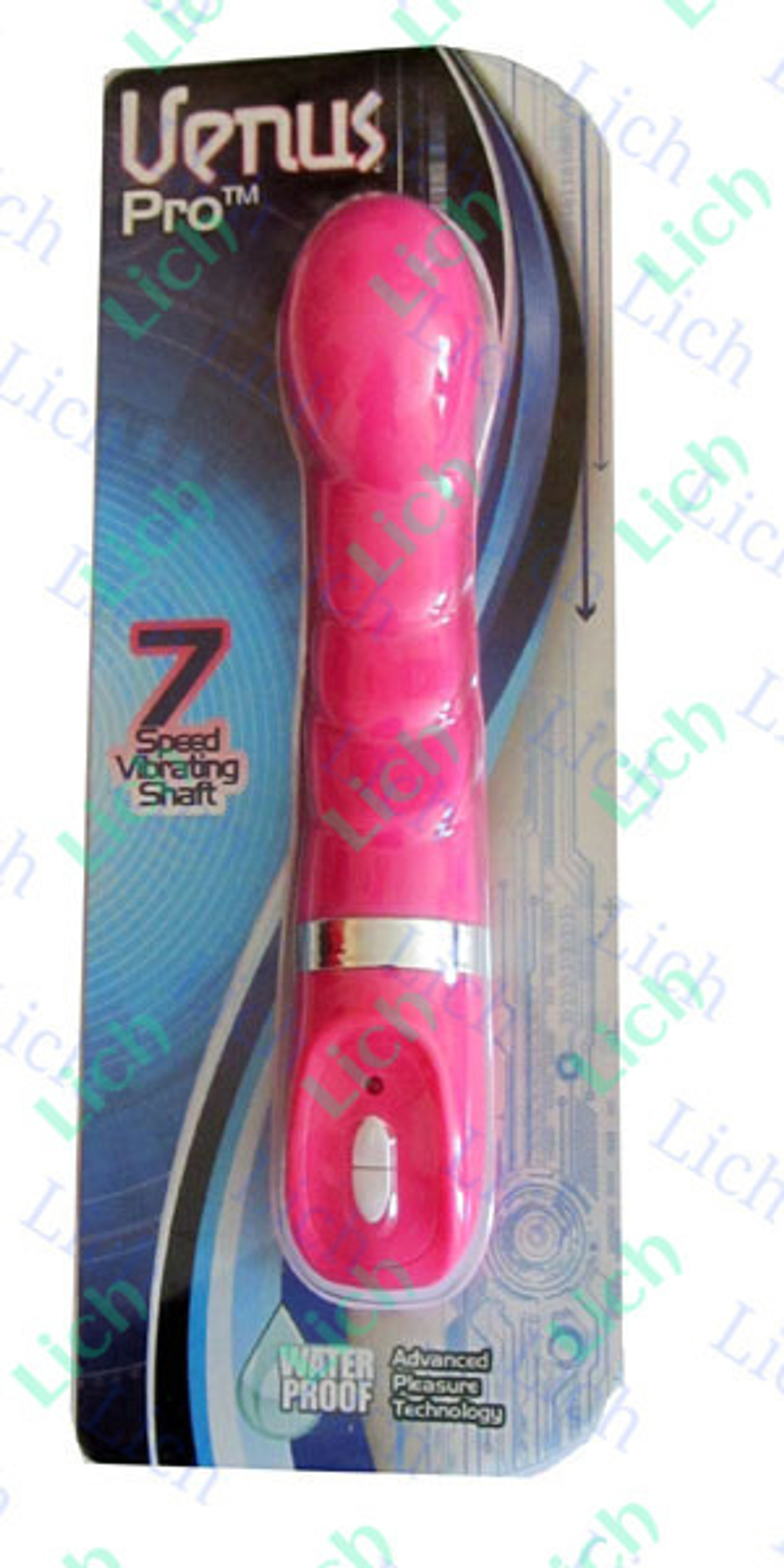 Мощный розовый семискоростной вибромассажер