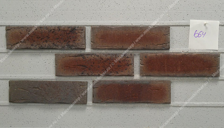 Feldhaus Klinker - R664NF14, Sintra Cerasi Aubergine, 240x14x71 - Клинкерная плитка для фасада и внутренней отделки