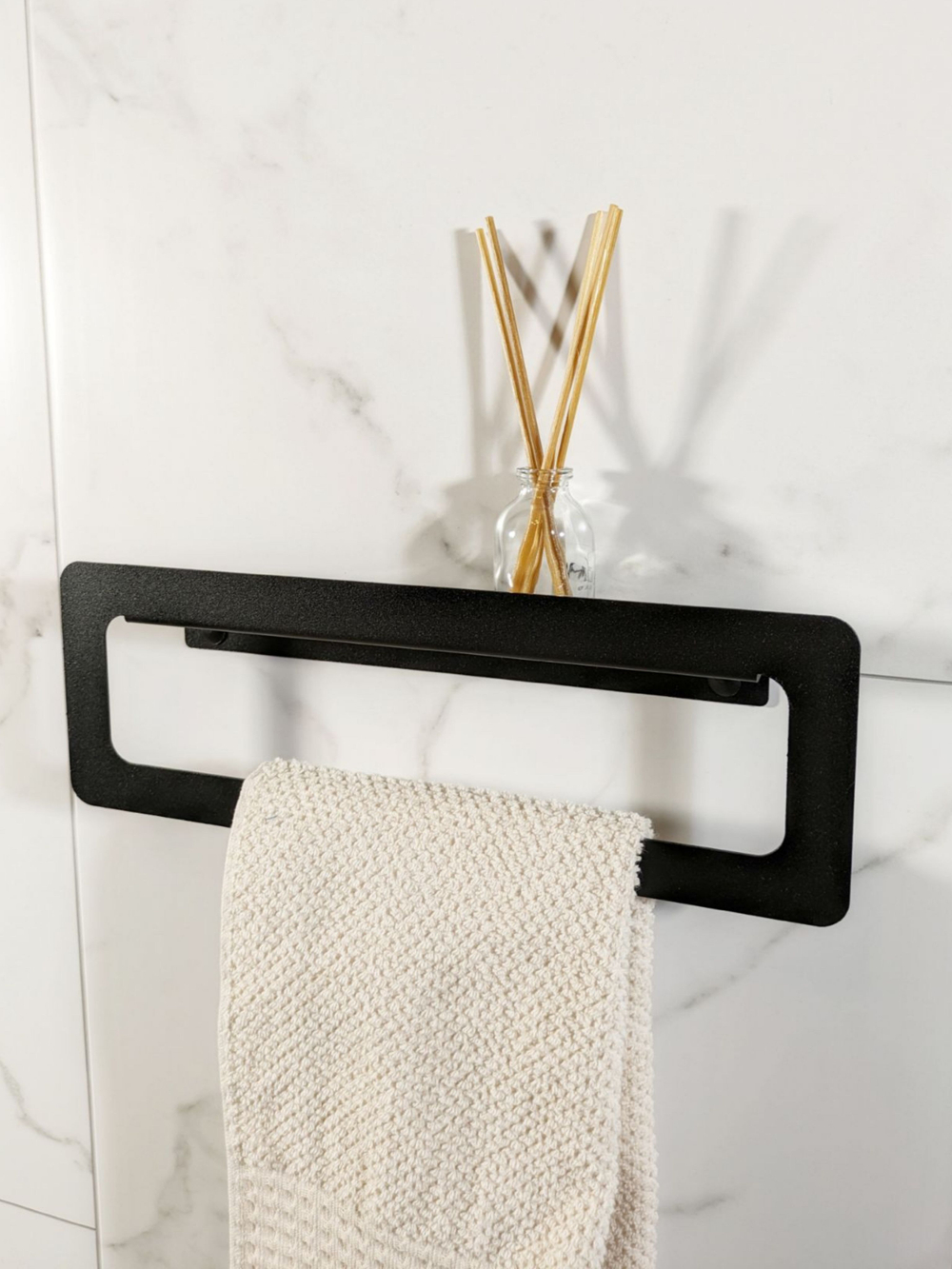 Держатель для полотенец MetaDec Qadrate 30см черный