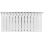 Радиатор биметаллический STOUT TITAN VENTIL 500 - 14 секций (подключение нижнее правое, цвет белый)