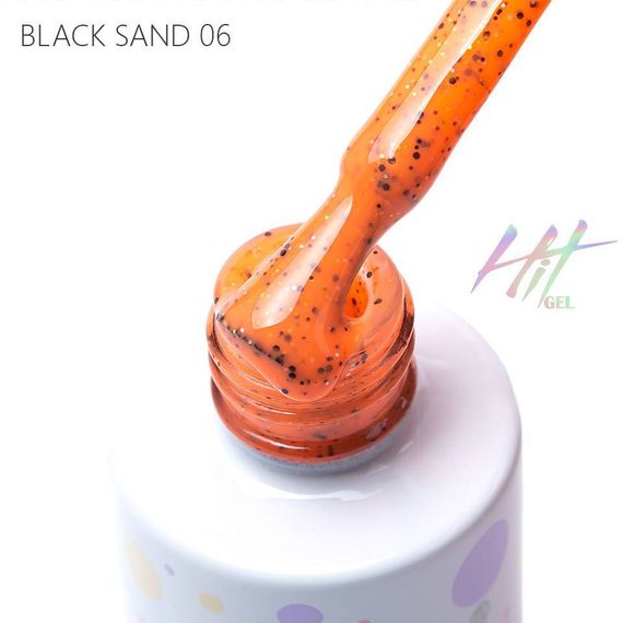 ГЕЛЬ-ЛАК BLACK SAND №06 ТМ &quot;HIT GEL&quot;, 9 МЛ