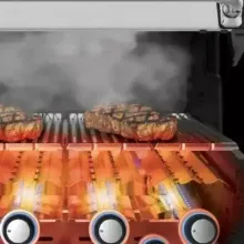 Встраиваемый газовый гриль Broil King Regal 570 BI, 6 горелок, вертел, чёрный