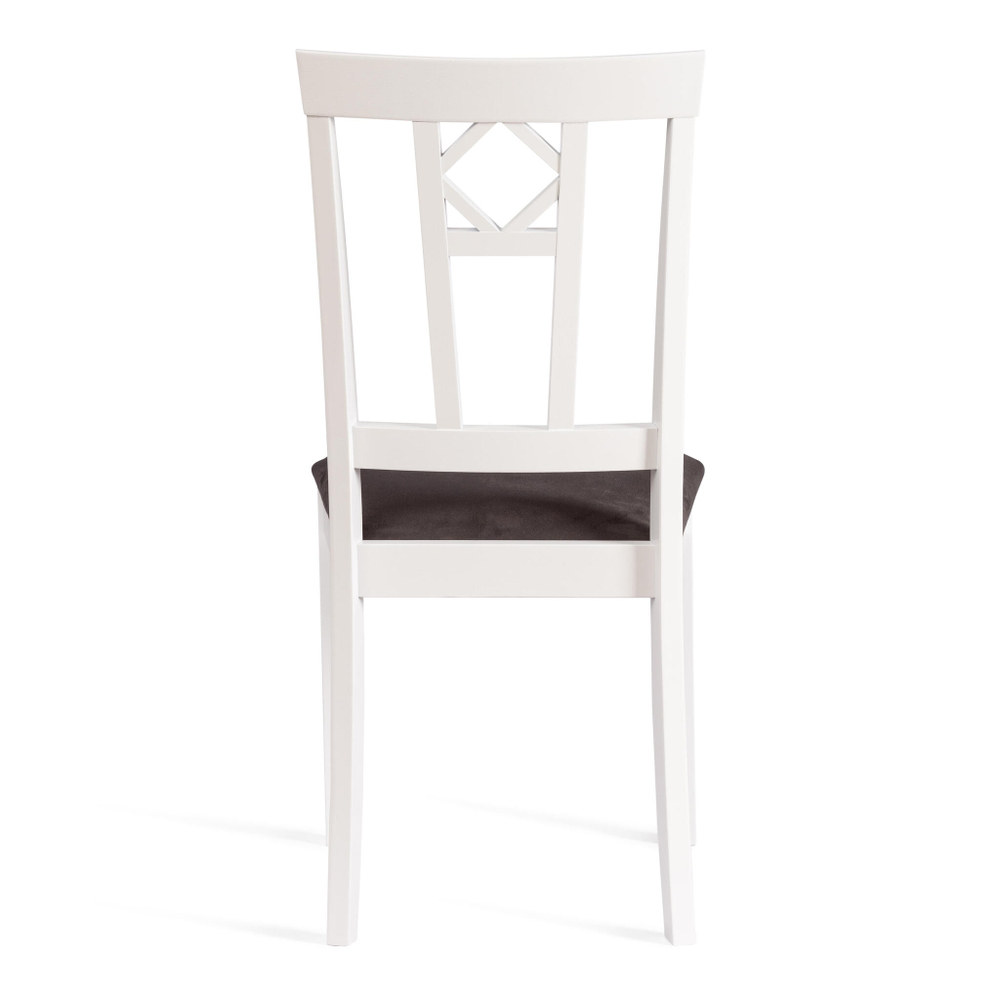 Стул Камилла сиденье мягкое (CAMILLE SOFT) дерево гевея, МДФ, 44х54х95, pure white (402) , ткань, серый