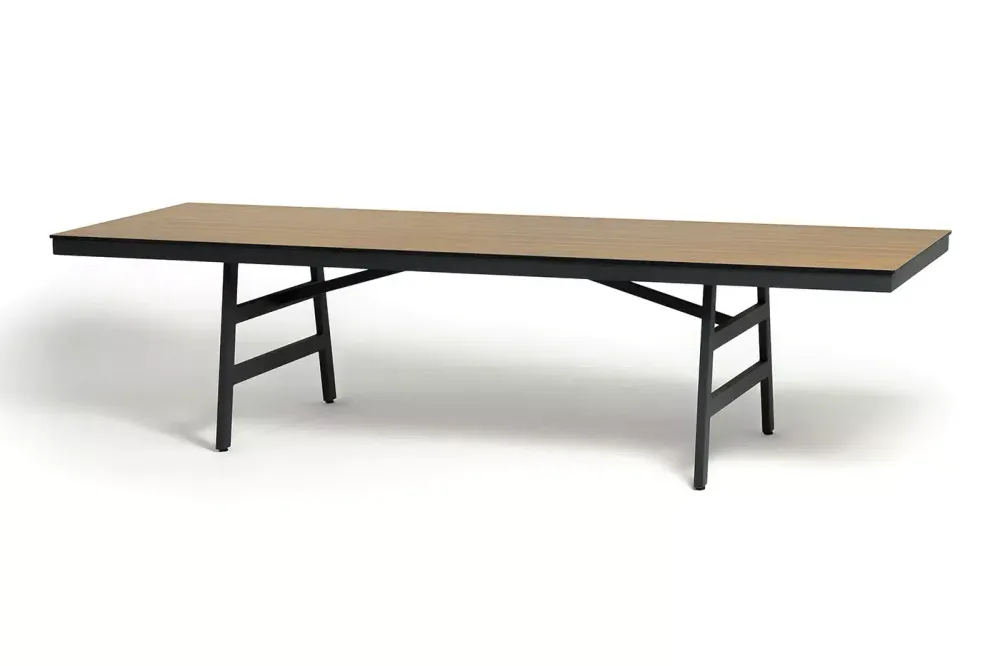 "Рио" стол из HPL 300х100см, цвет столешницы "дуб"