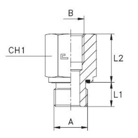 Соединение PFE BSP 1" BSP 1.1/4" CAST