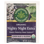 Traditional Medicinals, Nighty Night Extra®, органическая мелисса и валериана, без кофеина, 48 чайных пакетиков в упаковке, 72 г (2,53 унции)
