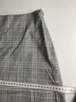 Юбка Benetton в клетку, маркировка 38, визуально на 44 размер